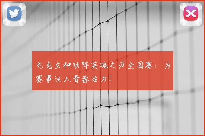 电竞女神助阵英魂之刃全国赛，为赛事注入青春活力！